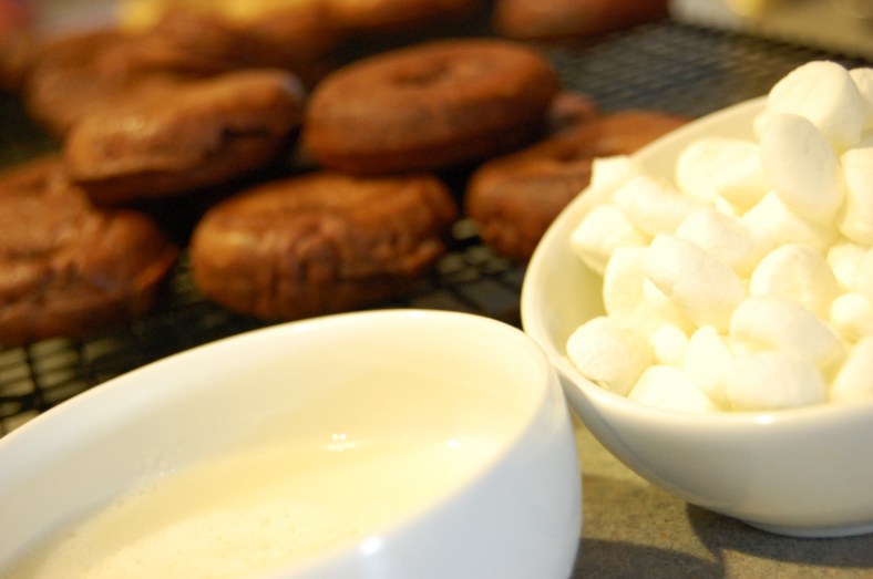 Creme Glaze and Marshmallow Halves