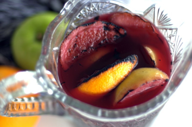 Red Wine is soaking up the grill flavor!